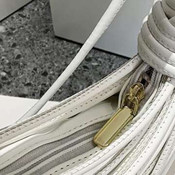 Stylish Knotted Woven Tote Handbag for Women