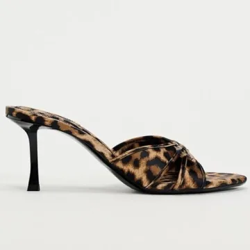 Stylish YIYA Leopard Print Mules Heels for Women