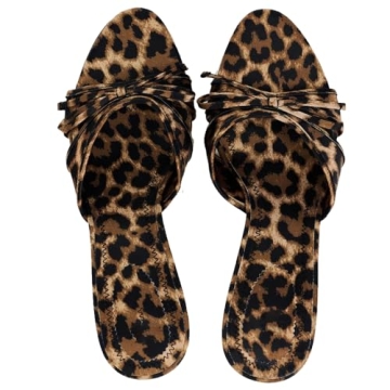 Stylish YIYA Leopard Print Mules Heels for Women