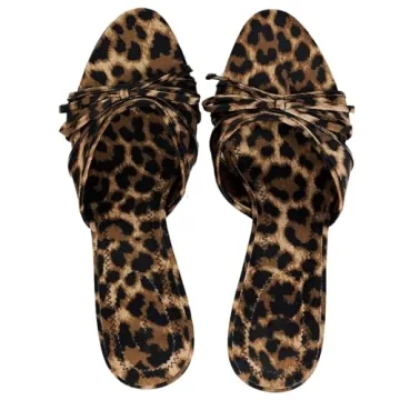 Stylish YIYA Leopard Print Mules Heels for Women