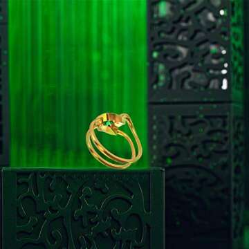 Loki Ring Thor: Ragnarok Cosplay Costume Accessories Jewelry with Gifts Box