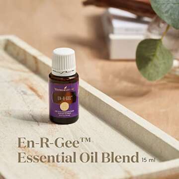 Young Living En-R-Gee Essential Oil 15ml - Invigorating Aromatherapy - Boost Energy, Vitality, and M...