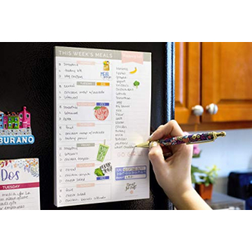 Bloom Daily Meal Planner - Magnetic Grocery List & Planner