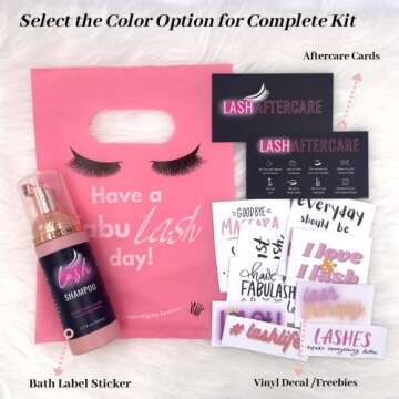 Lash Extension Aftercare Instructions Cards 100 Pack Eyelash After Care Card for Business Client Double Sided Size 3.5 x 2 inches Pink & Black (3.5 * 2 ”, Pink & Black)