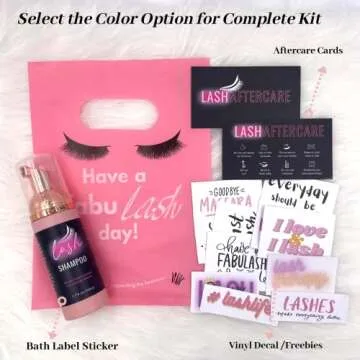 Lash Extension Aftercare Instructions Cards 100 Pack Eyelash After Care Card for Business Client Double Sided Size 3.5 x 2 inches Pink & Black (3.5 * 2 ”, Pink & Black)