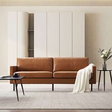 Z-hom Top-Grain Leather Sofa