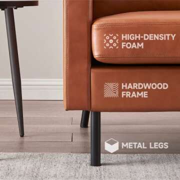 Z-hom Top-Grain Leather Sofa