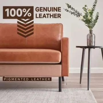 Z-hom Top-Grain Leather Sofa