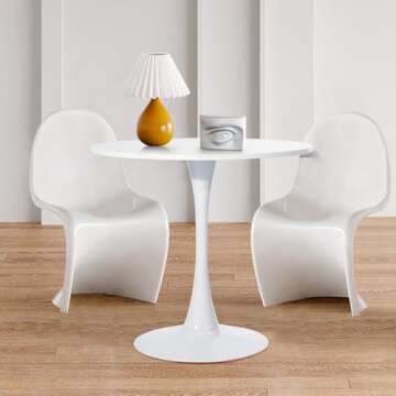 31.5" Round Dining Table for Small Spaces - Stylish & Versatile