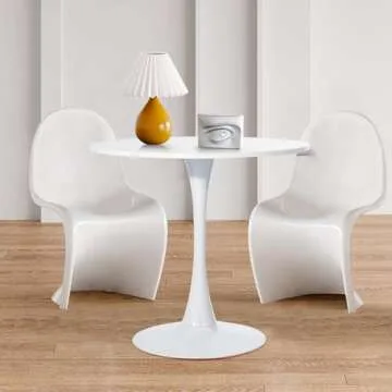 31.5" Round Dining Table for Small Spaces - Stylish & Versatile