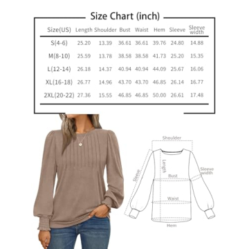 AUTOMET Women's Long Sleeve Dressy Tops for Work