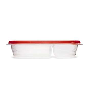 Durable Rubbermaid Divided Food Storage Containers, 3 Count