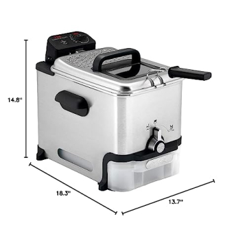 T-fal 3.5L Deep Fryer with Oil Filtration & Digital Timer