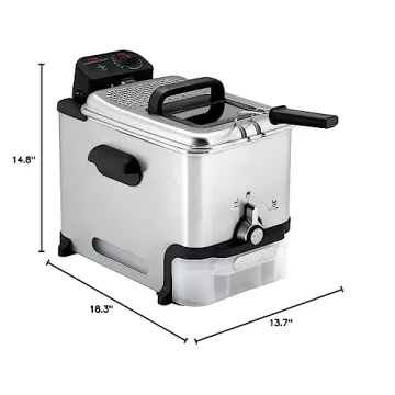 T-fal 3.5L Deep Fryer with Oil Filtration & Digital Timer