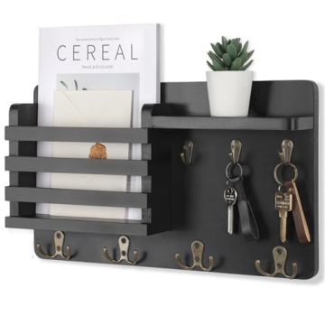 Nekon Wall Mail Organizer with Floating Shelf for Keys