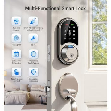 Veise Smart Lock - Keyless Entry and Fingerprint Access