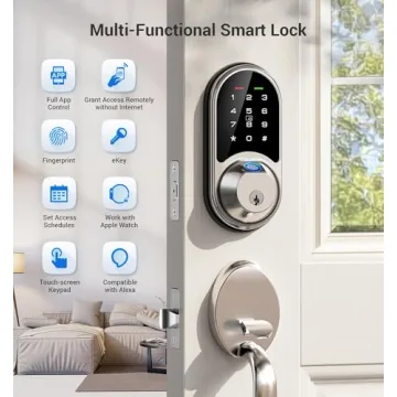 Veise Smart Lock - Keyless Entry and Fingerprint Access