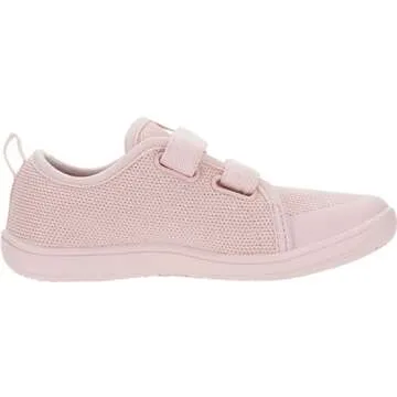 WHITIN Toddler/Girls Barefoot Shoes Wide Toe Box Minimalist Zero Drop Fashion Sneakers Size 7 Kids Sports Dress Jogging Running Comfy Flat Tennis Walking Pink 24