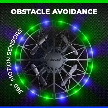 Force1 LED Hand Operated Mini Drone for Kids