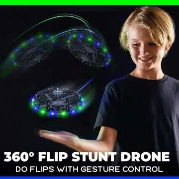 Force1 LED Hand Operated Mini Drone for Kids