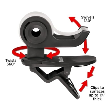 Scotch Clip & Twist Tape Dispenser for Easy Gift Wrapping