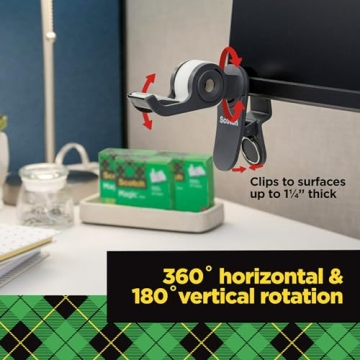 Scotch Clip & Twist Tape Dispenser for Easy Gift Wrapping