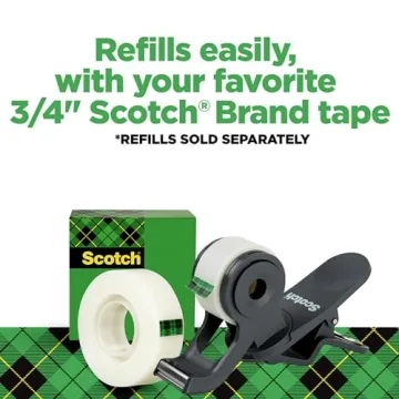 Scotch Clip & Twist Tape Dispenser for Easy Gift Wrapping