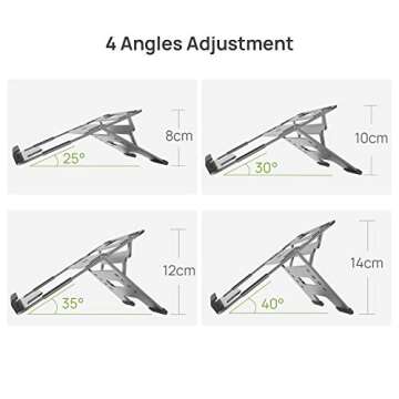 Parblo Adjustable Tablet Stand with Drawing Glove, Portable Stand for 10 to 16 inches iPad, Drawing Tablet,Laptops, Graphics Monitor (PR 110)