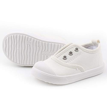 DADAWEN Cute Canvas Slip-On Sneakers for Toddlers