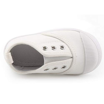 DADAWEN Cute Canvas Slip-On Sneakers for Toddlers