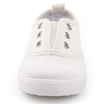 DADAWEN Cute Canvas Slip-On Sneakers for Toddlers