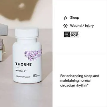 Thorne Sleep Support Duo - Magnesium Bisglycinate Powder + Melaton-3 for Restful Sleep - 60 Servings