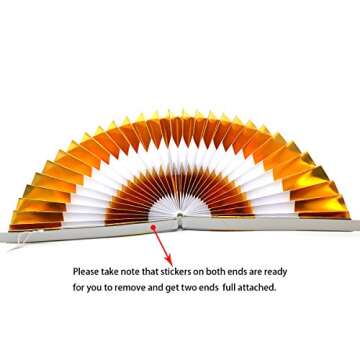Colorful Hanging Paper Fans Set for All Occasions