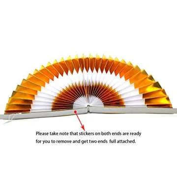 Colorful Hanging Paper Fans Set for All Occasions
