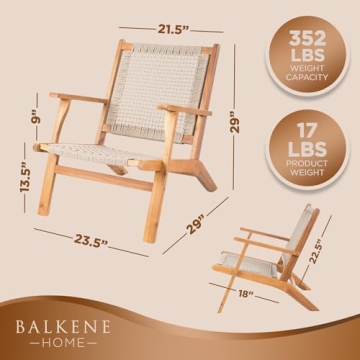 Patio Sense Vega Outdoor Chair Stylish Comfort for Any Space