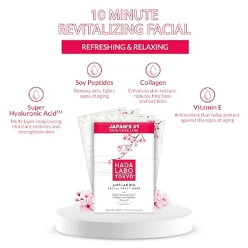 Hada Labo Tokyo Anti-aging Facial Mask for Radiant Skin