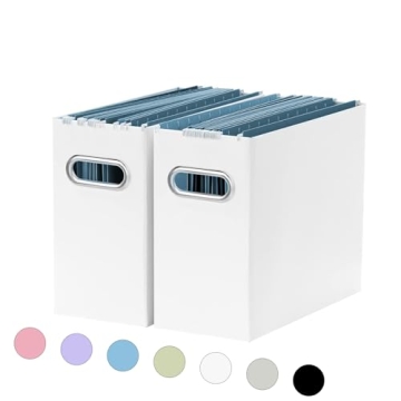 Oterri File Organizer - Collapsible Small Storage Box for Efficient Workspace Organization