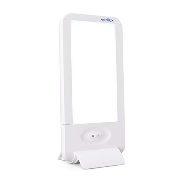 Verilux HappyLight Full-Size - UV-Free Therapy Lamp, Bright White Light with 10,000 Lux, Adjustable ...