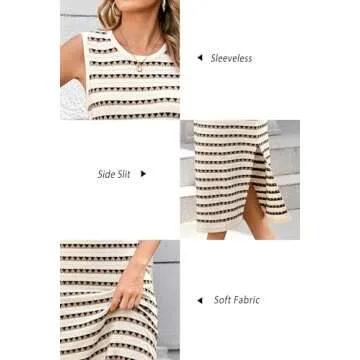 OUGES Women's Summer Knit Maternity Dress for Photoshoot