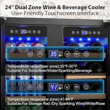 ORYMUSE 24'' Wine & Beverage Refrigerator - Dual Zone