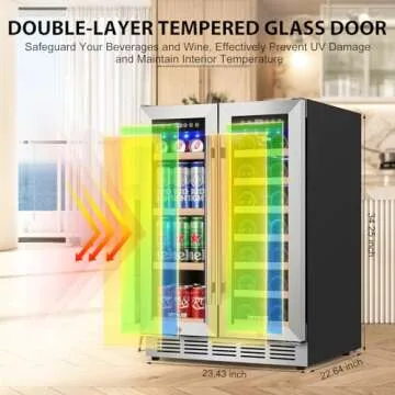 ORYMUSE 24'' Wine & Beverage Refrigerator - Dual Zone