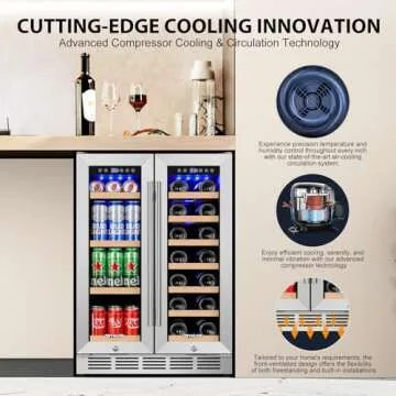 ORYMUSE 24'' Wine & Beverage Refrigerator - Dual Zone