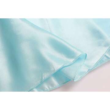 ReliBeauty Little Girls Princess Fancy Dress Costume with Accessories, 7, Sky Blue