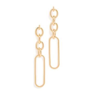 Cloverpost Shuffle Earrings in Yellow Gold - Stylish and Elegant