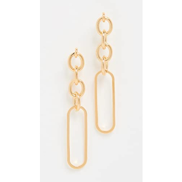 Cloverpost Shuffle Earrings in Yellow Gold - Stylish and Elegant