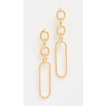 Cloverpost Shuffle Earrings in Yellow Gold - Stylish and Elegant