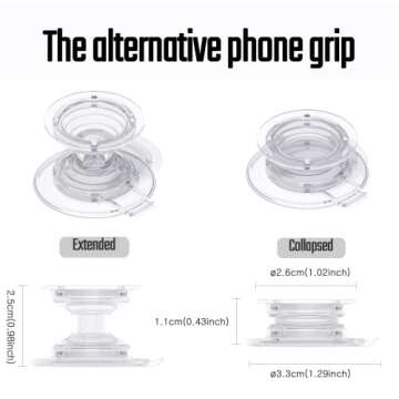 COMMONKUNST Tropical Rare Leaf Plant Multi Functional Collapsible Expandable Mobile Phone Grip & Kicktand (Aurea Monstera)