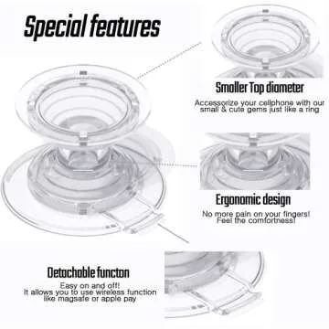 COMMONKUNST Tropical Rare Leaf Plant Multi Functional Collapsible Expandable Mobile Phone Grip & Kicktand (Aurea Monstera)