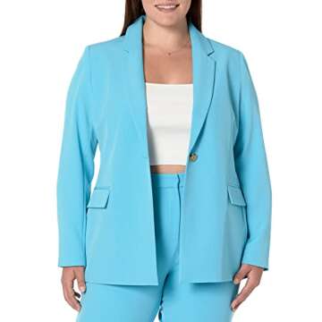 Blake Long Blazer - Stylish Ocean Blue Blazer for Women