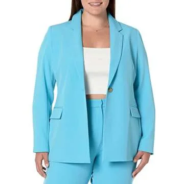 Blake Long Blazer - Stylish Ocean Blue Blazer for Women